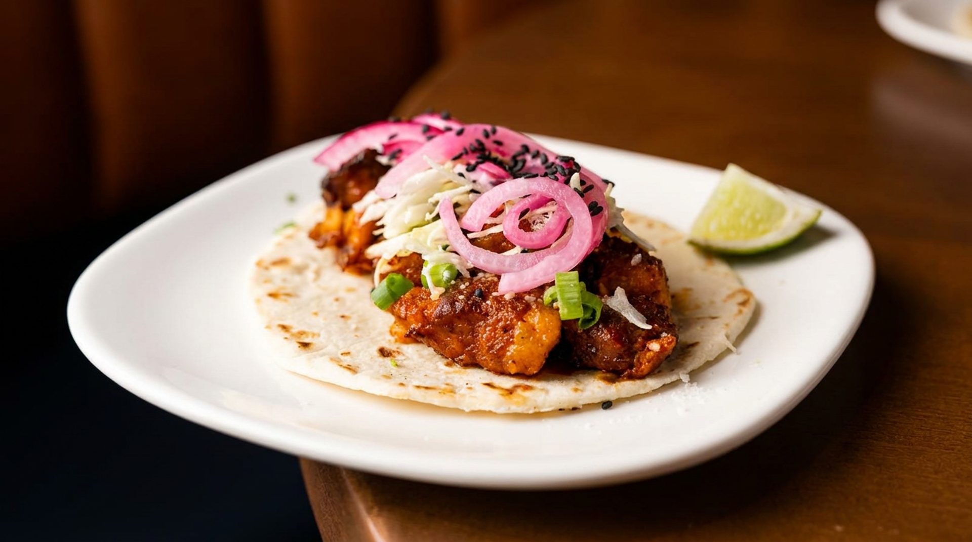 Chicken tacos with homemade crema