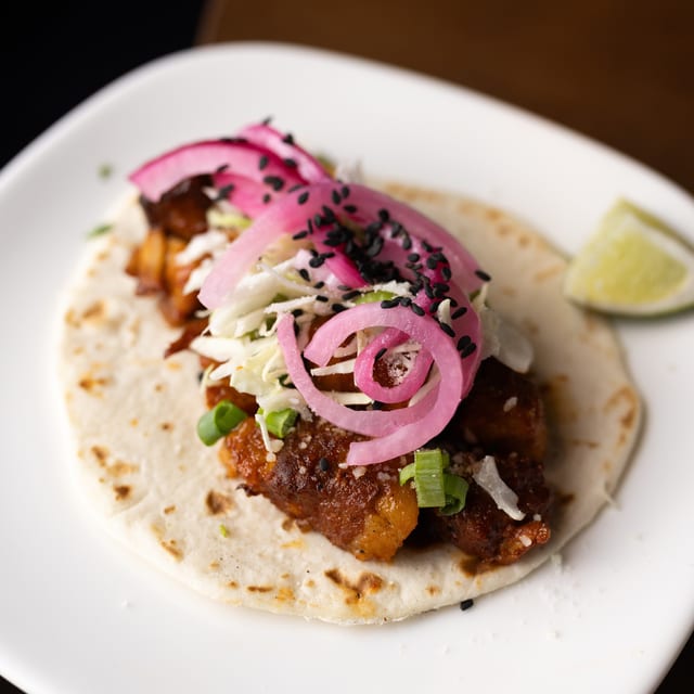 Pork Belly Taco.